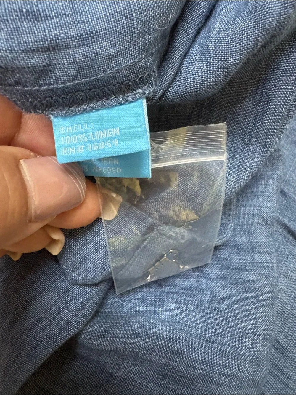 J. McLaughlin Dark Blue Linen Blend Dress Pants